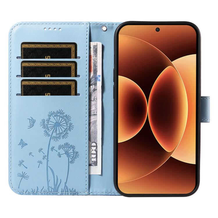 For Xiaomi 17 Pro Max Dandelion Embossed Pattern Flip Leather Phone Case