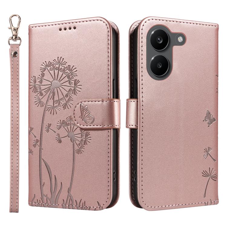 For Xiaomi Poco X8 Pro 5G Dandelion Embossed Pattern Flip Leather Phone Case