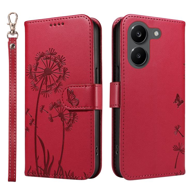For Xiaomi Poco X8 Pro 5G Dandelion Embossed Pattern Flip Leather Phone Case