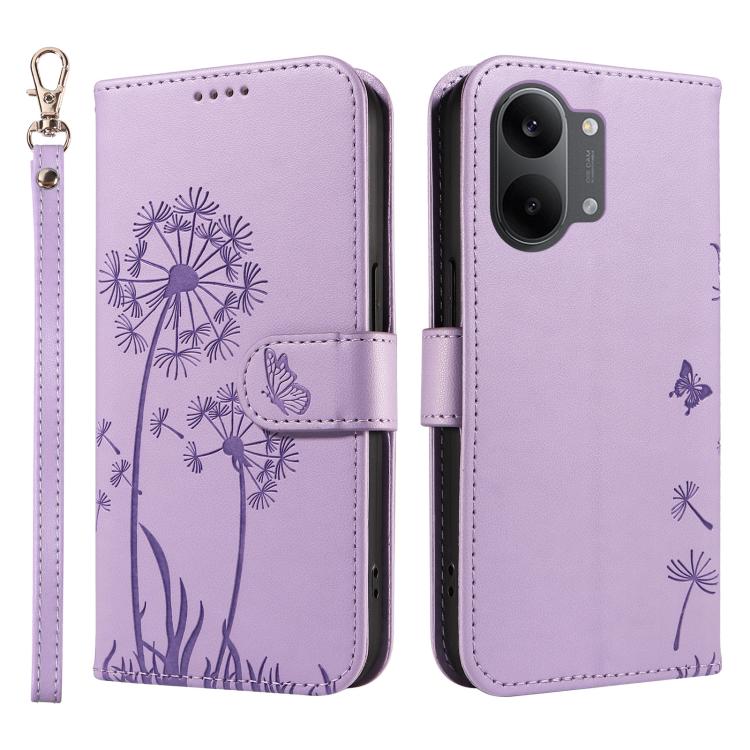 For Xiaomi Poco X8 Pro Max 5G Dandelion Embossed Pattern Flip Leather Phone Case