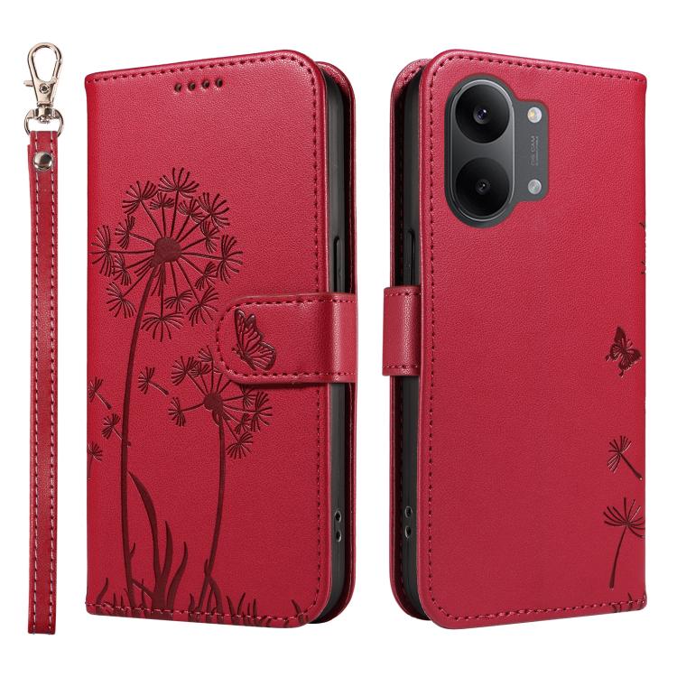 For Xiaomi Poco X8 Pro Max 5G Dandelion Embossed Pattern Flip Leather Phone Case