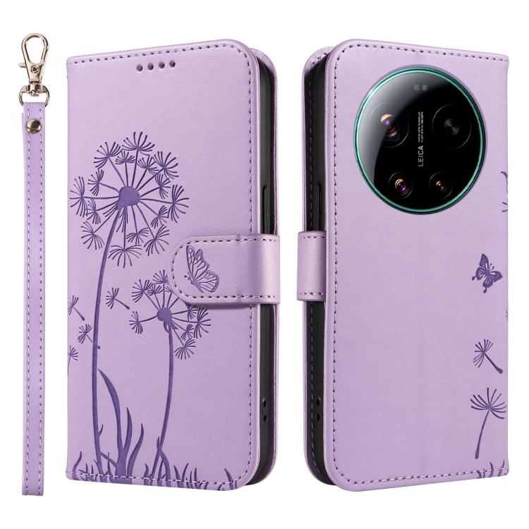For Xiaomi 17 Ultra Dandelion Embossed Pattern Flip Leather Phone Case