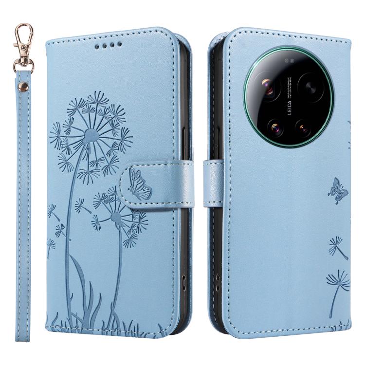 For Xiaomi 17 Ultra Dandelion Embossed Pattern Flip Leather Phone Case