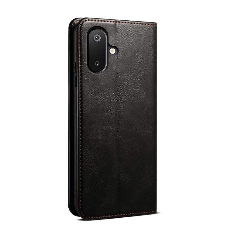 For Samsung Galaxy F06 5G Global / M06 5G Oil Wax Crazy Horse Texture Leather Phone Case