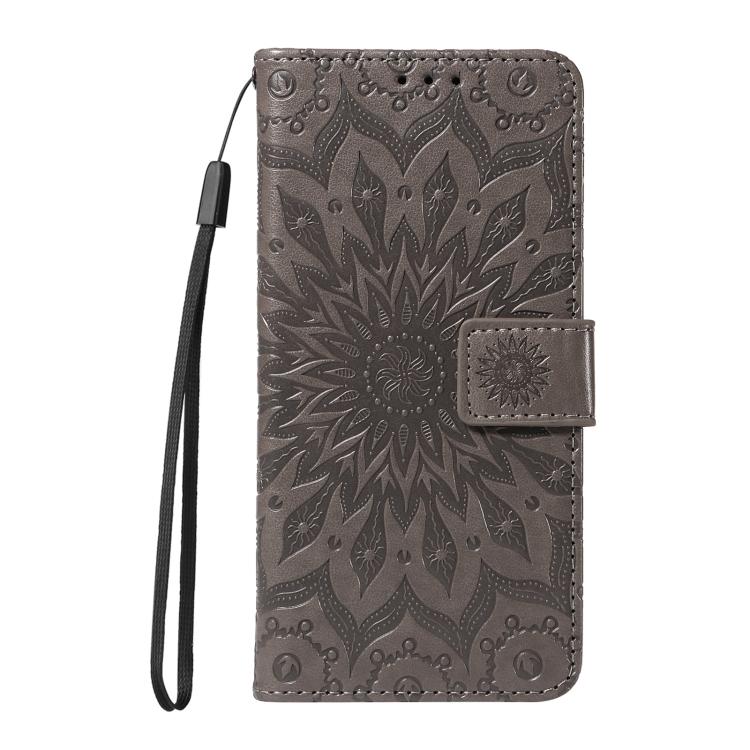 For vivo Y29S 5G / Y04 Embossed Sunflower Pattern Flip Leather Phone Case