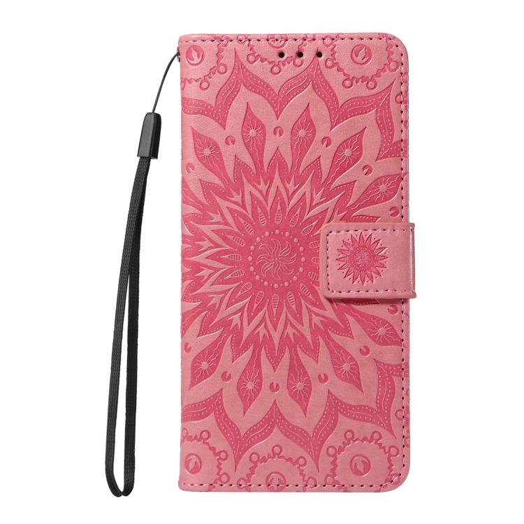 For Honor X8C 4G Global Embossed Sunflower Pattern Flip Leather Phone Case