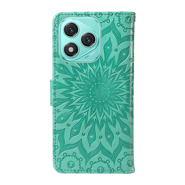 For Honor 400 Lite Global Embossed Sunflower Pattern Flip Leather Phone Case