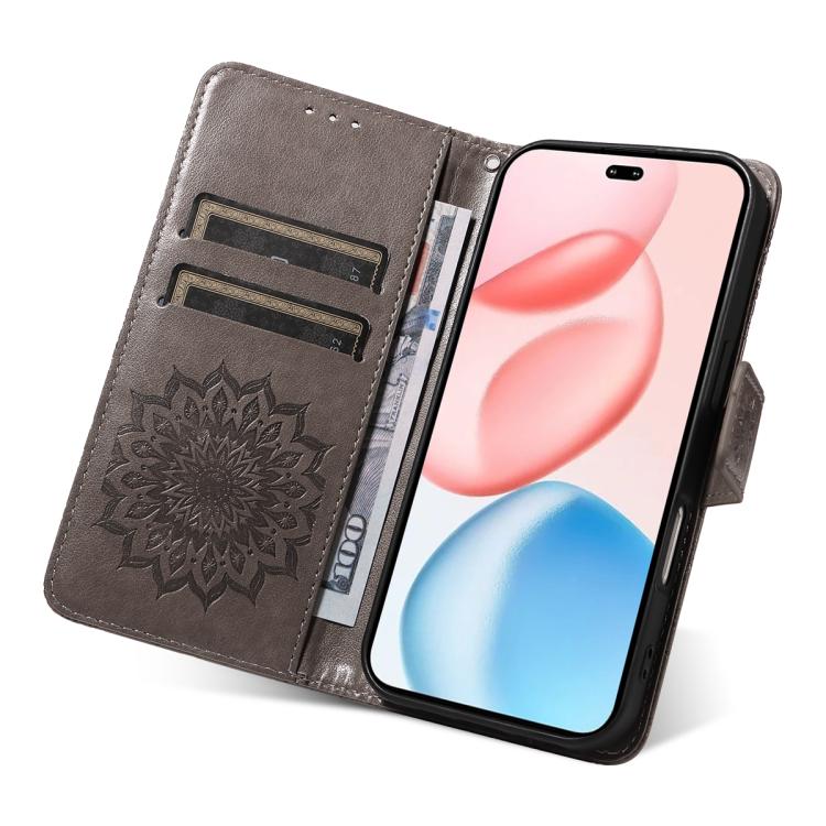 For Honor 400 Pro Global 160.8mm Embossed Sunflower Pattern Flip Leather Phone Case