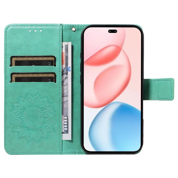 For Honor 400 Pro Global 160.8mm Embossed Sunflower Pattern Flip Leather Phone Case