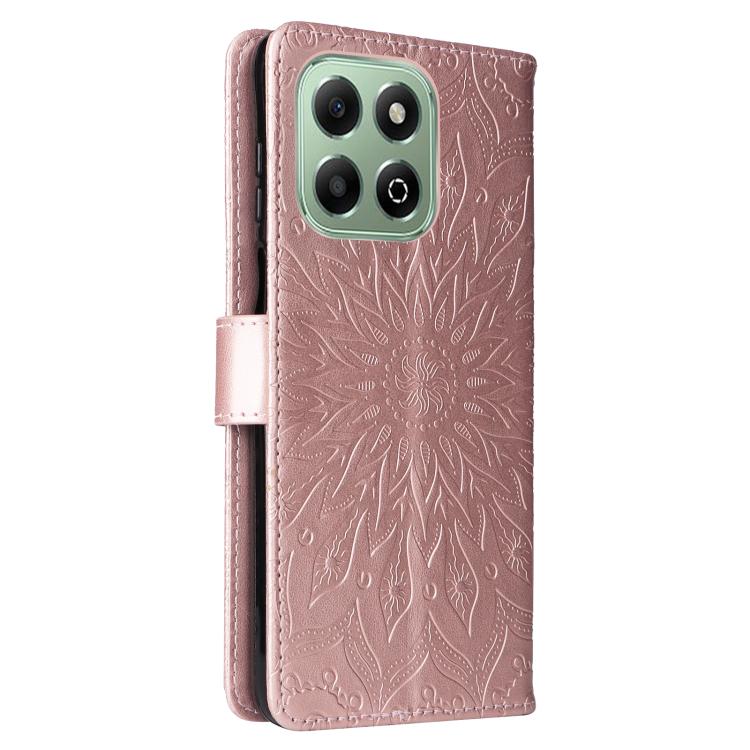 For Honor X6c / X6b / X6a / X5b Embossed Sunflower Pattern Flip Leather Phone Case