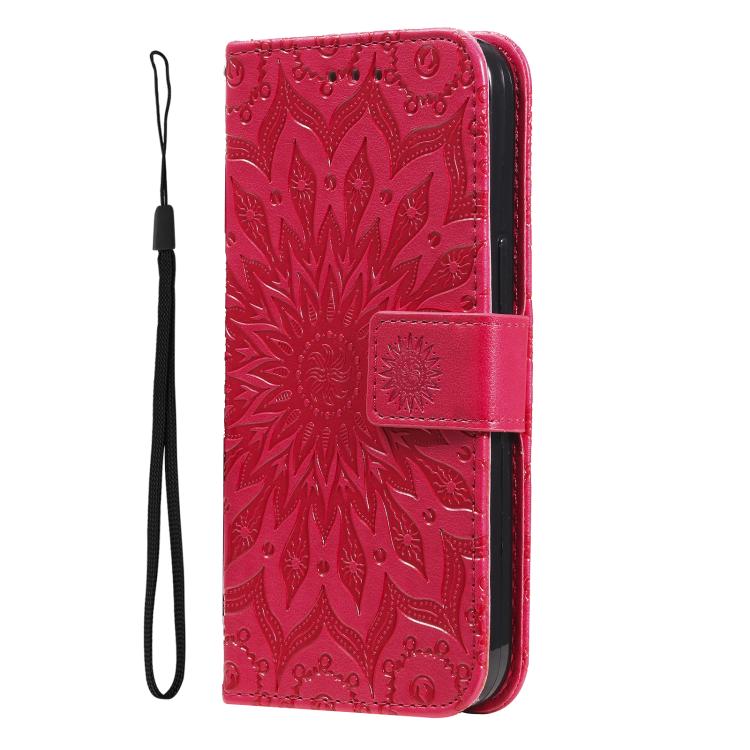 For Honor X6c / X6b / X6a / X5b Embossed Sunflower Pattern Flip Leather Phone Case