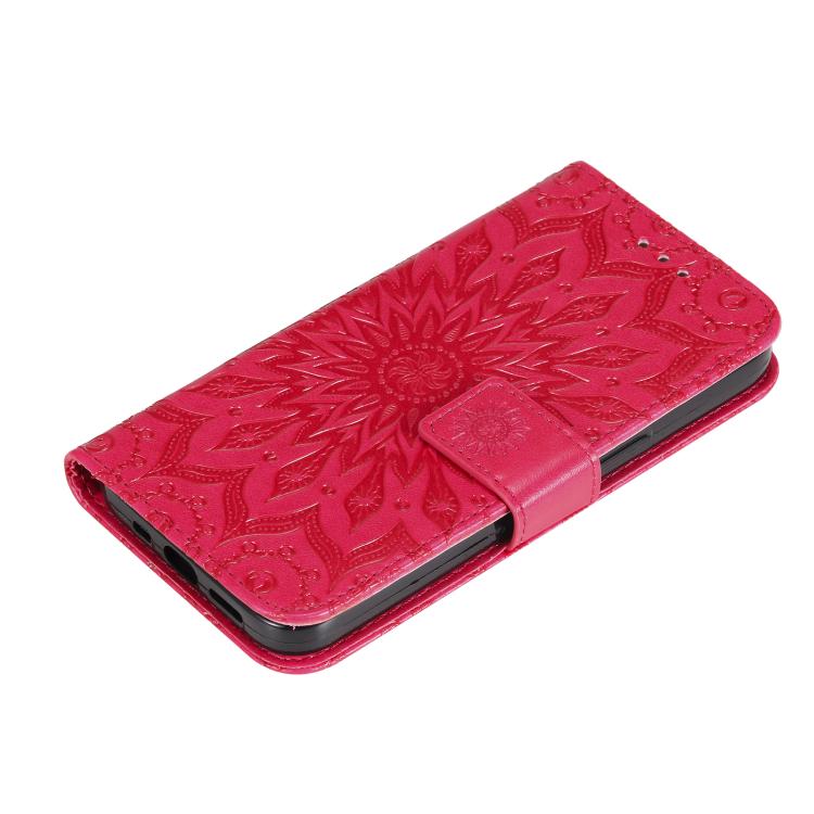 For Honor X6c / X6b / X6a / X5b Embossed Sunflower Pattern Flip Leather Phone Case