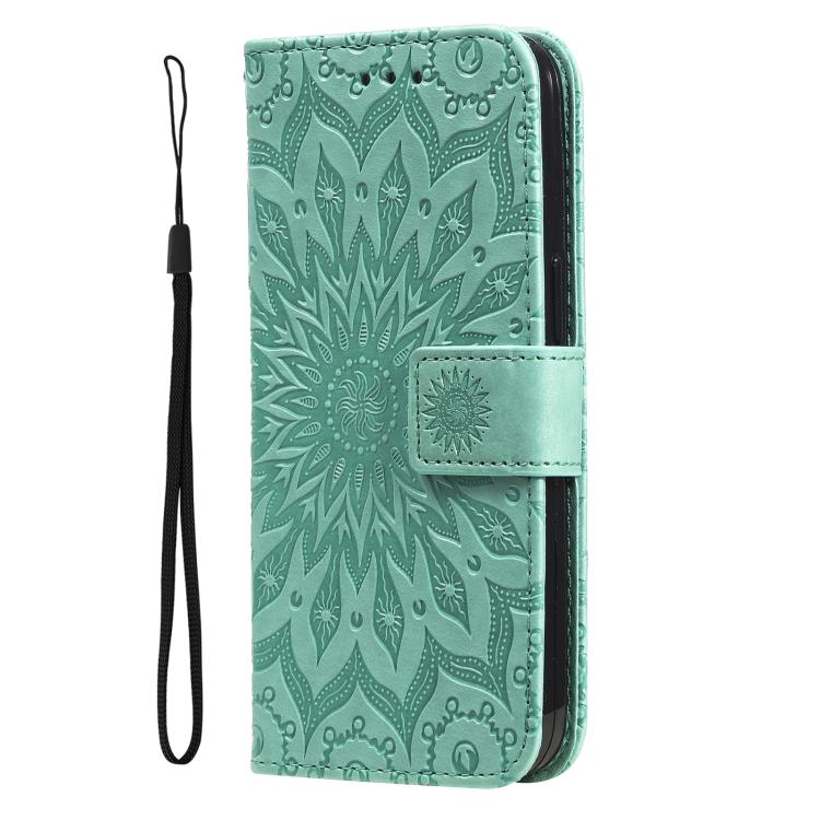 For Honor X6c / X6b / X6a / X5b Embossed Sunflower Pattern Flip Leather Phone Case