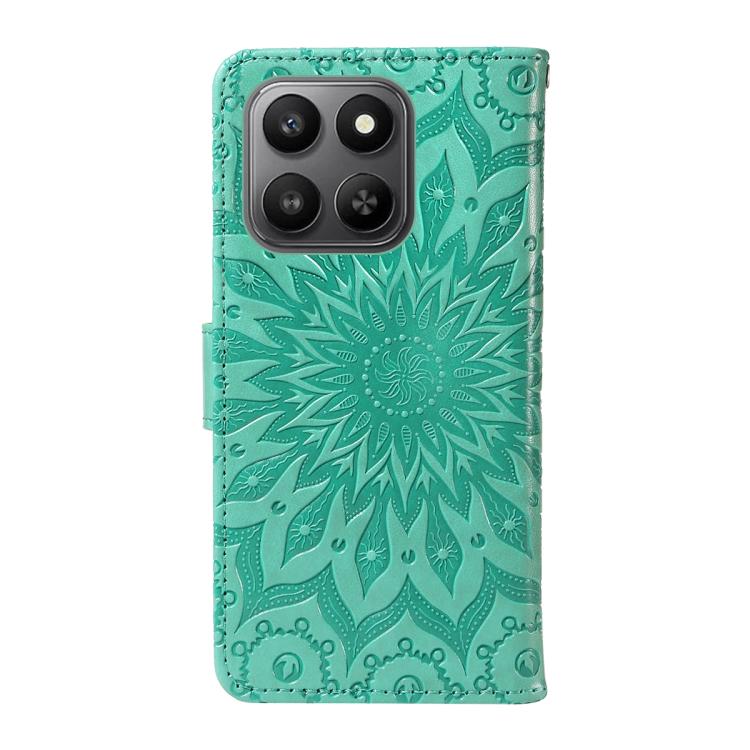 For Honor 400 Smart 5G Embossed Sunflower Pattern Flip Leather Phone Case