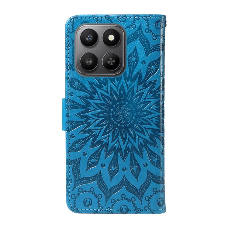 For Honor 400 Smart 5G Embossed Sunflower Pattern Flip Leather Phone Case