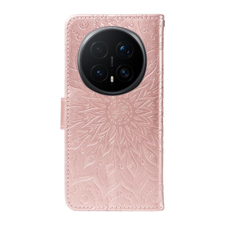 For Honor Magic8 Pro Embossed Sunflower Pattern Flip Leather Phone Case