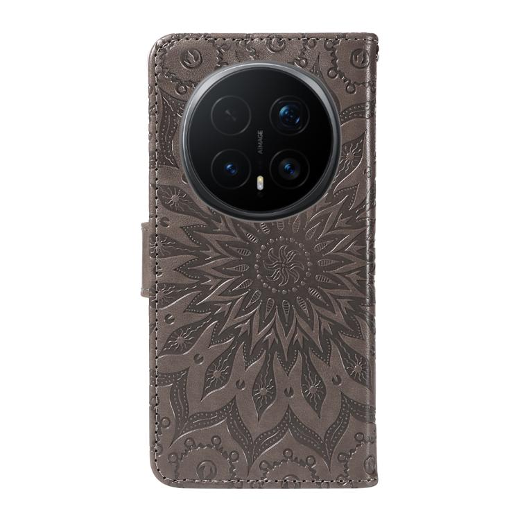 For Honor Magic8 Pro Embossed Sunflower Pattern Flip Leather Phone Case