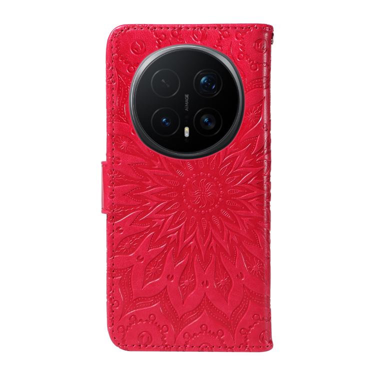 For Honor Magic8 Pro Embossed Sunflower Pattern Flip Leather Phone Case