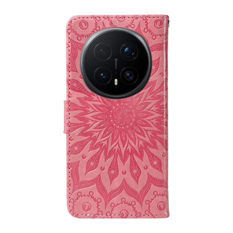 For Honor Magic8 Pro Embossed Sunflower Pattern Flip Leather Phone Case