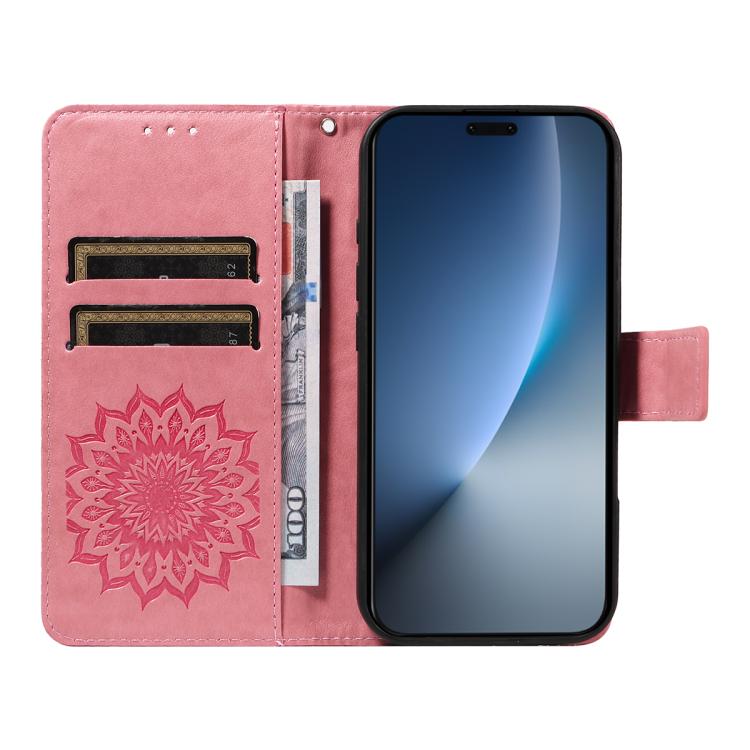 For Honor Magic8 Pro Embossed Sunflower Pattern Flip Leather Phone Case