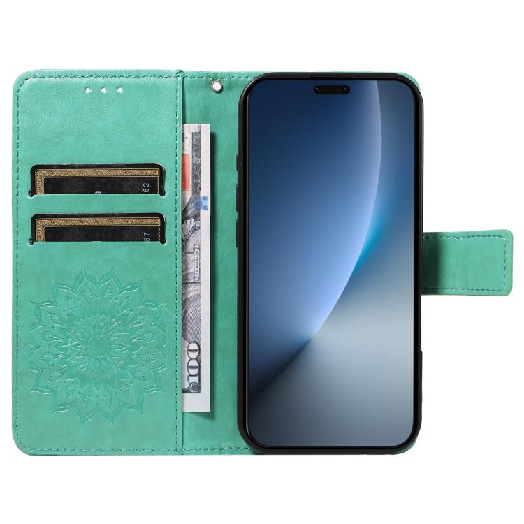 For Honor Magic8 Pro Embossed Sunflower Pattern Flip Leather Phone Case
