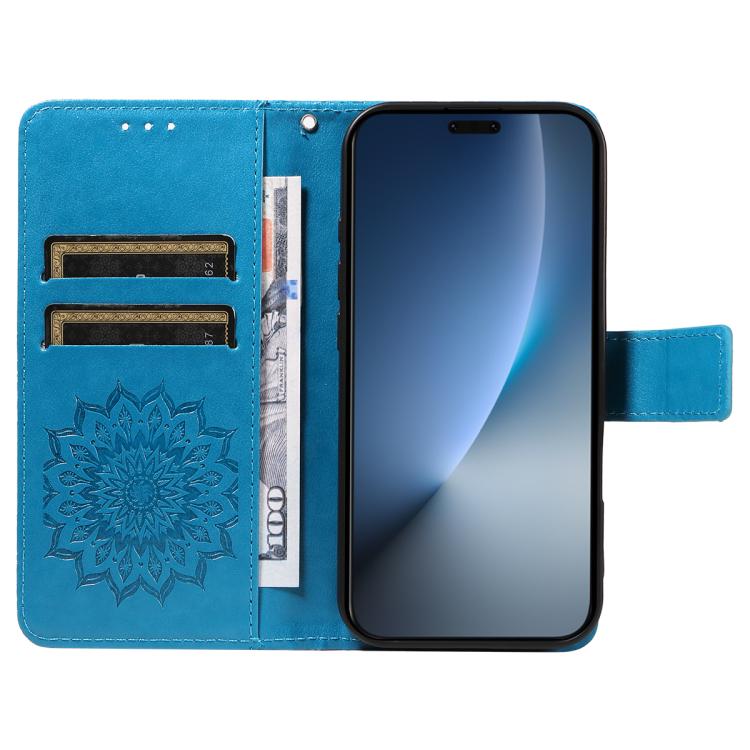 For Honor Magic8 Pro Embossed Sunflower Pattern Flip Leather Phone Case