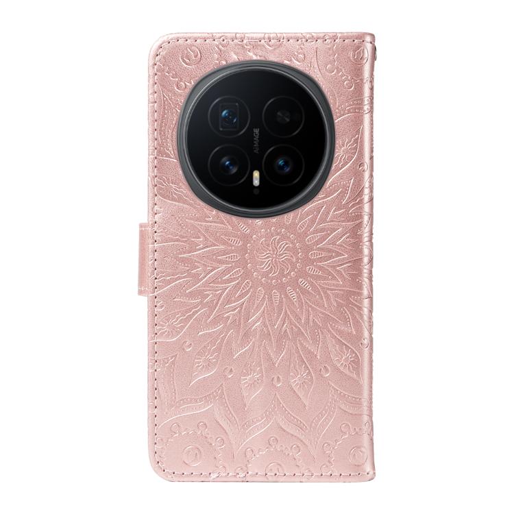 For Honor Magic8 Embossed Sunflower Pattern Flip Leather Phone Case