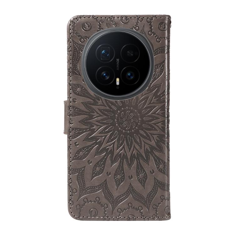 For Honor Magic8 Embossed Sunflower Pattern Flip Leather Phone Case