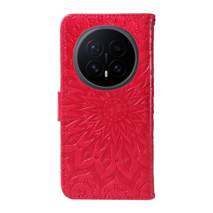 For Honor Magic8 Embossed Sunflower Pattern Flip Leather Phone Case