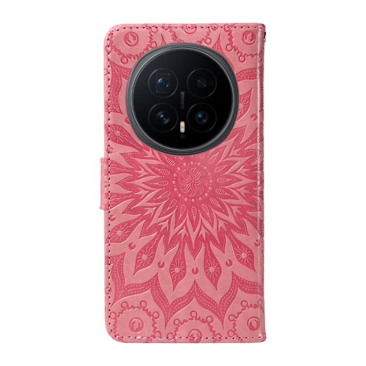 For Honor Magic8 Embossed Sunflower Pattern Flip Leather Phone Case