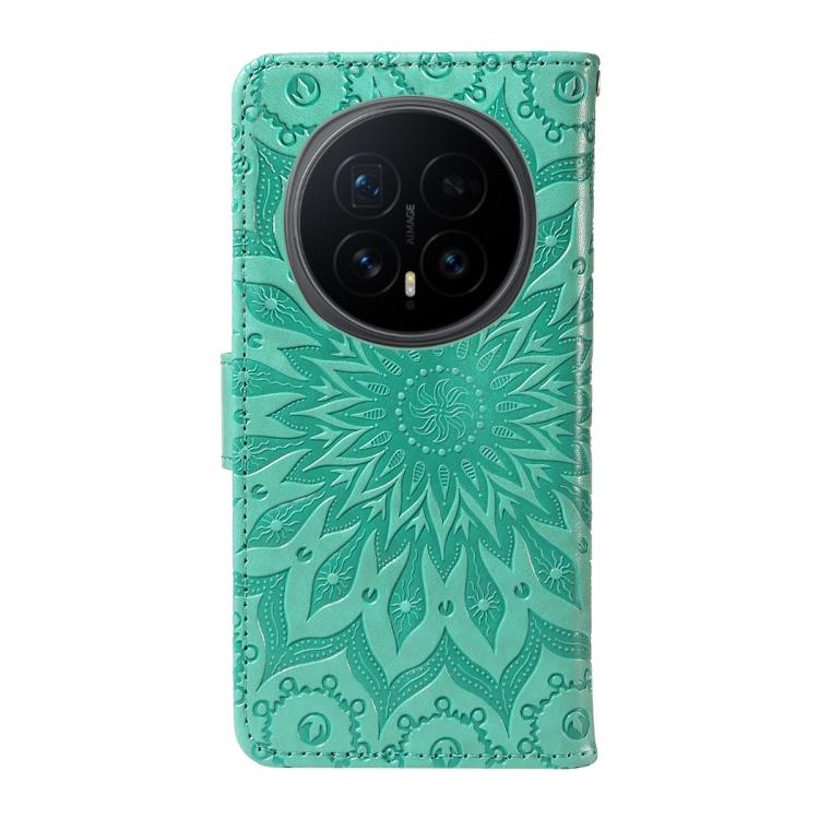 For Honor Magic8 Embossed Sunflower Pattern Flip Leather Phone Case