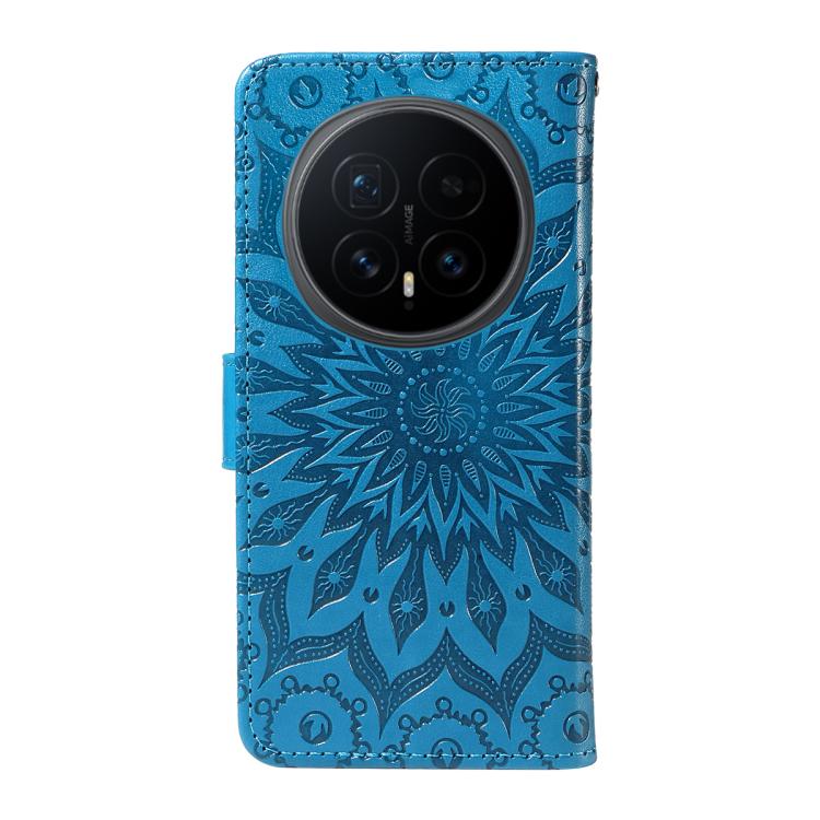For Honor Magic8 Embossed Sunflower Pattern Flip Leather Phone Case