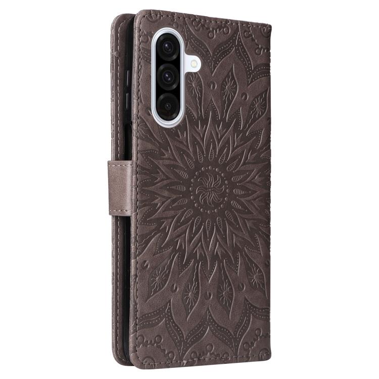 For Samsung Galaxy A36 5G / M56 5G Embossed Sunflower Pattern Flip Leather Phone Case