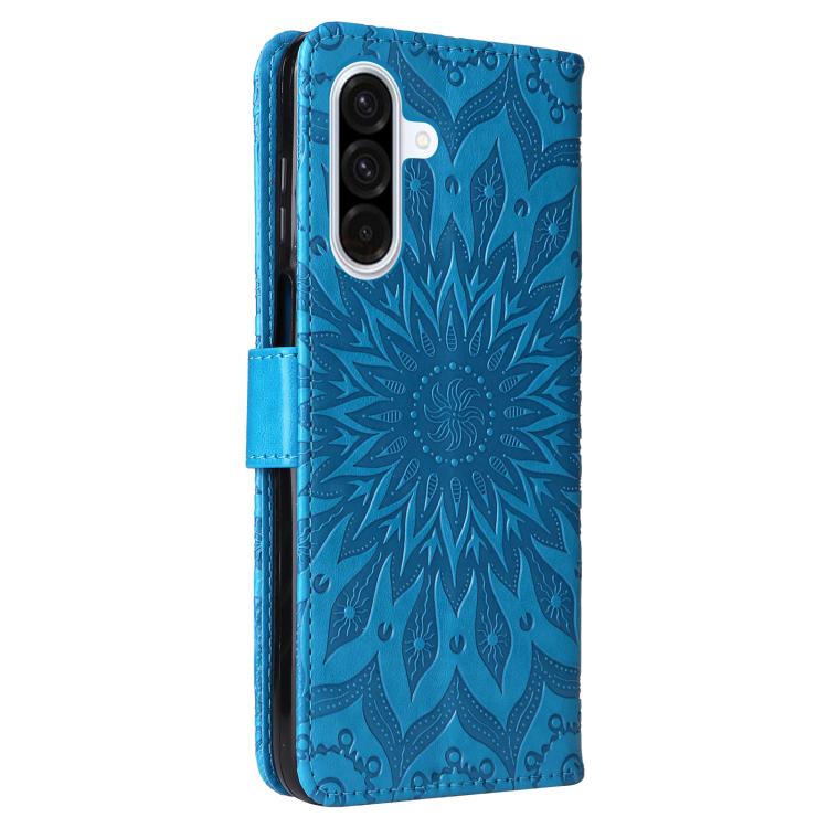 For Samsung Galaxy A36 5G / M56 5G Embossed Sunflower Pattern Flip Leather Phone Case