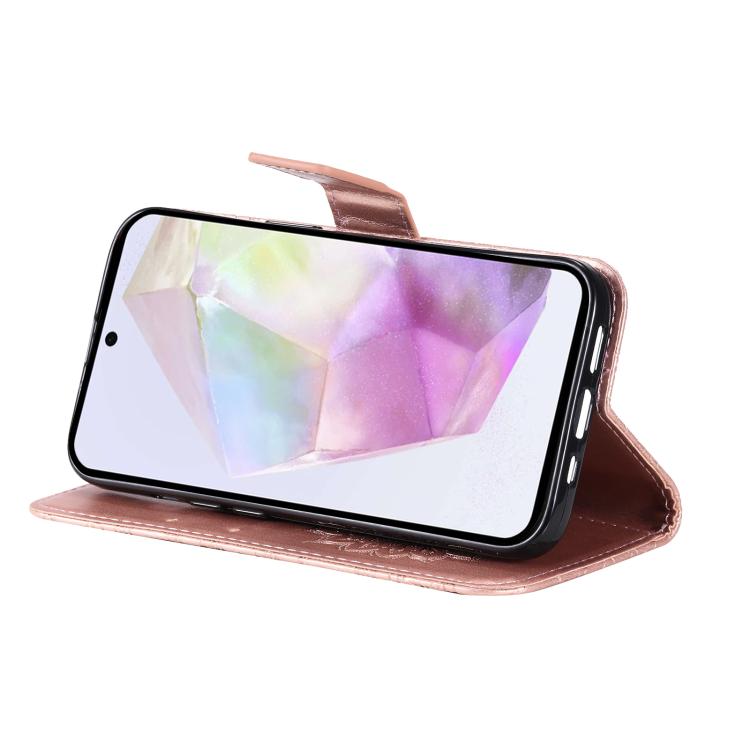 For Samsung Galaxy A56 5G Embossed Sunflower Pattern Flip Leather Phone Case