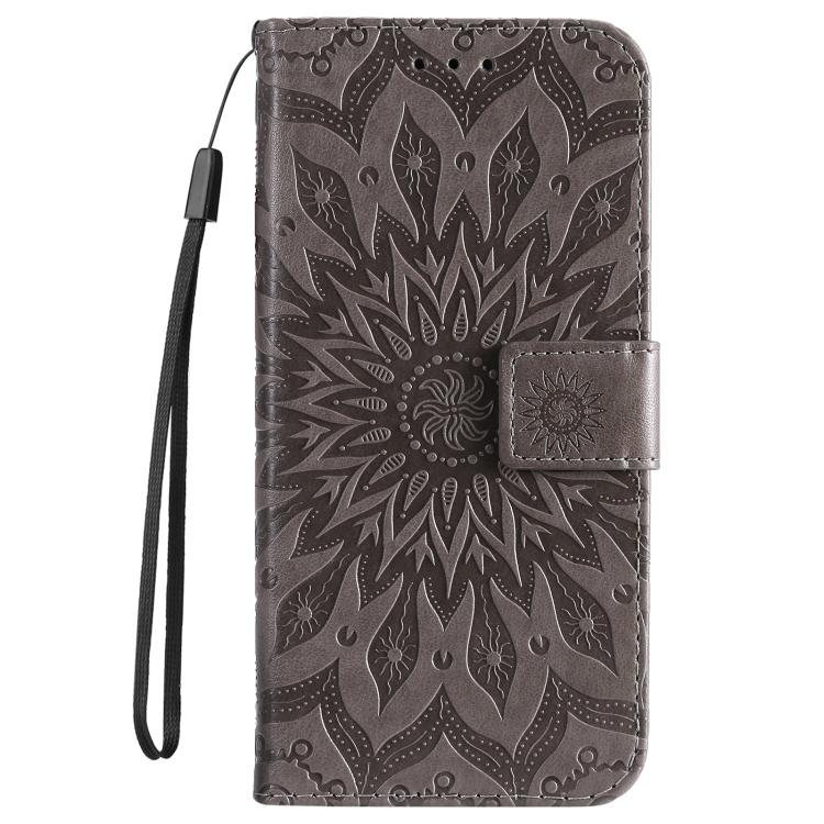 For Samsung Galaxy A56 5G Embossed Sunflower Pattern Flip Leather Phone Case