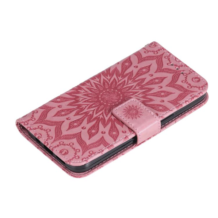 For Samsung Galaxy A56 5G Embossed Sunflower Pattern Flip Leather Phone Case