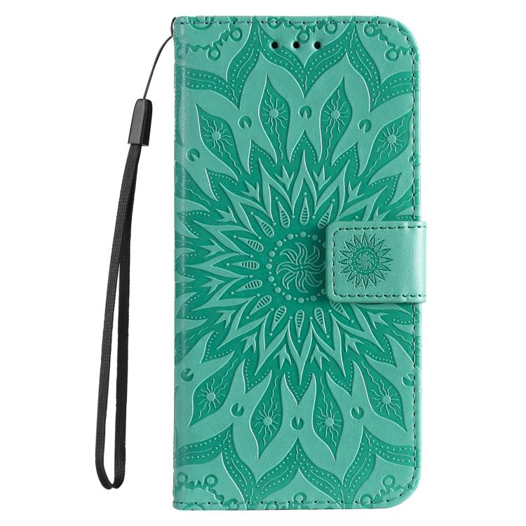 For Samsung Galaxy A56 5G Embossed Sunflower Pattern Flip Leather Phone Case