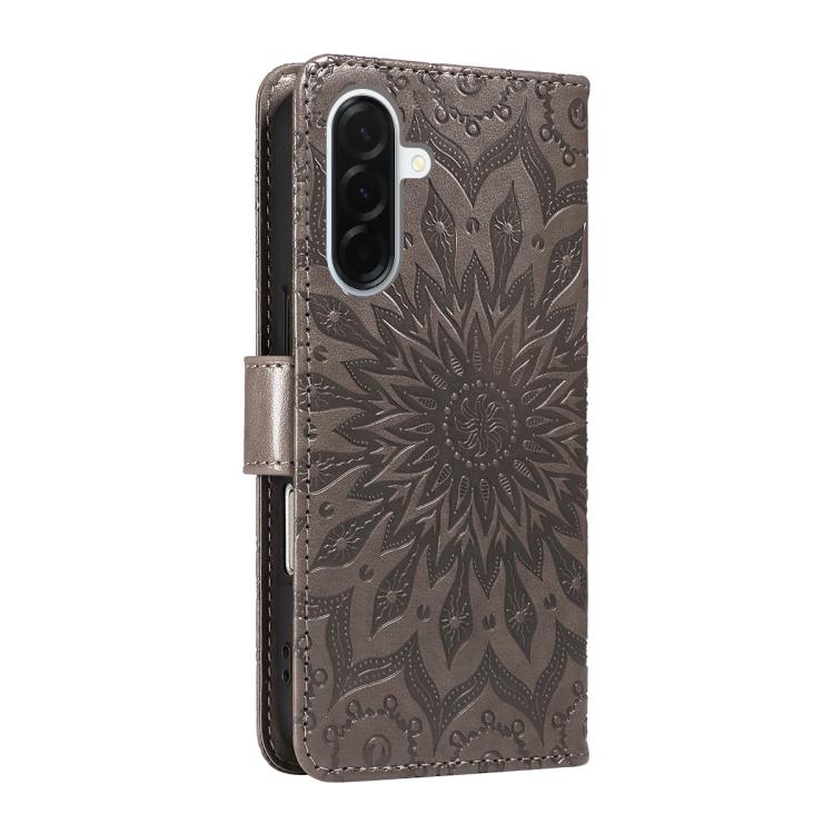 For Samsung Galaxy A37 5G Embossed Sunflower Pattern Flip Leather Phone Case