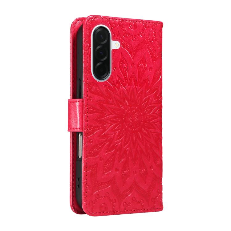For Samsung Galaxy A37 5G Embossed Sunflower Pattern Flip Leather Phone Case