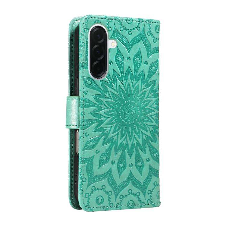For Samsung Galaxy A37 5G Embossed Sunflower Pattern Flip Leather Phone Case