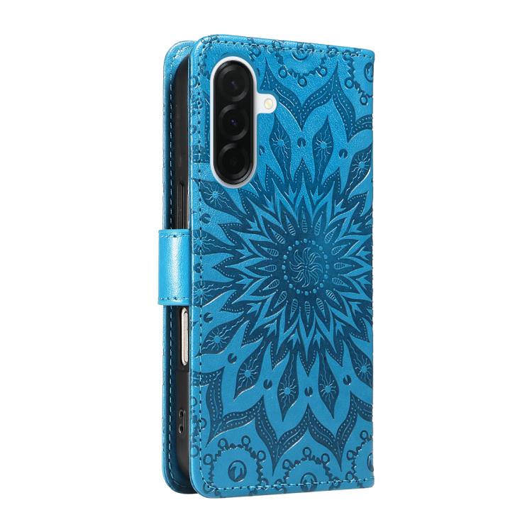 For Samsung Galaxy A37 5G Embossed Sunflower Pattern Flip Leather Phone Case