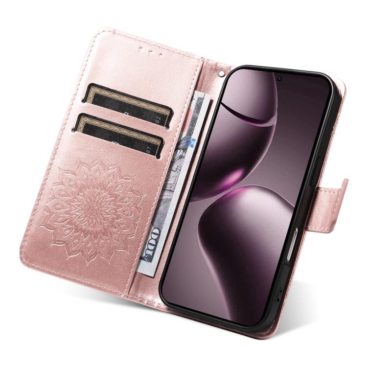 For Xiaomi 15T 5G Embossed Sunflower Pattern Flip Leather Phone Case