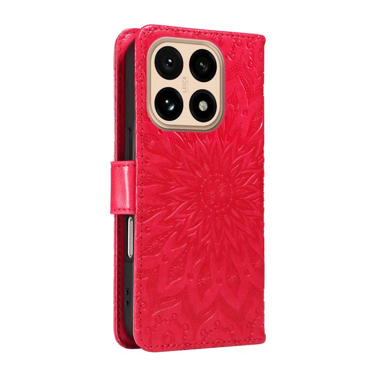 For Xiaomi 15T 5G Embossed Sunflower Pattern Flip Leather Phone Case