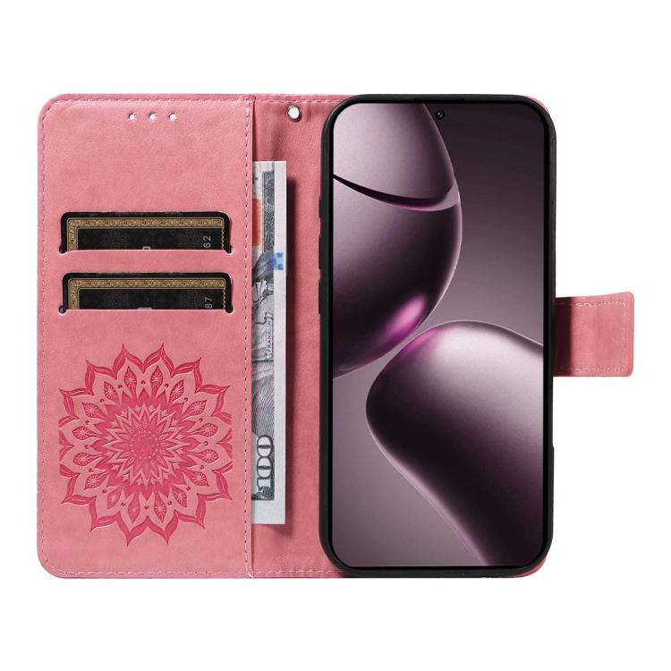 For Xiaomi 15T 5G Embossed Sunflower Pattern Flip Leather Phone Case