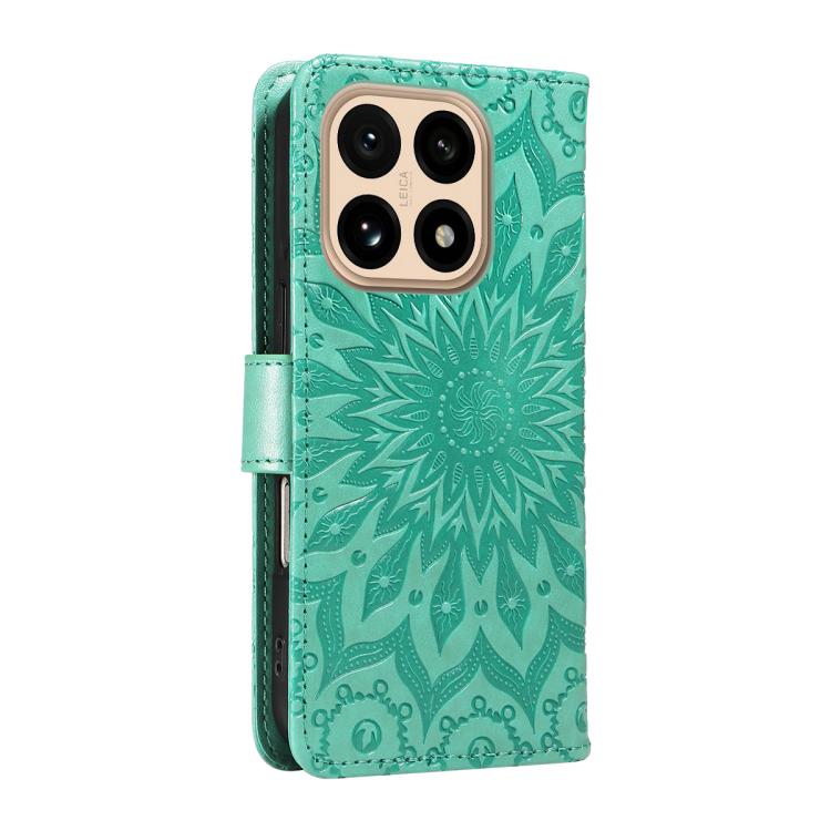 For Xiaomi 15T 5G Embossed Sunflower Pattern Flip Leather Phone Case