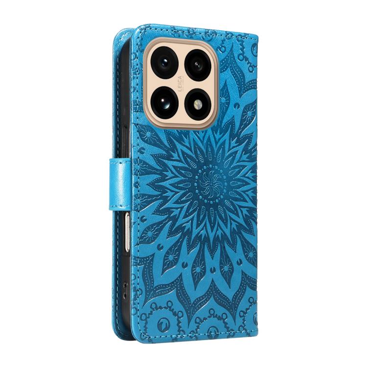 For Xiaomi 15T 5G Embossed Sunflower Pattern Flip Leather Phone Case