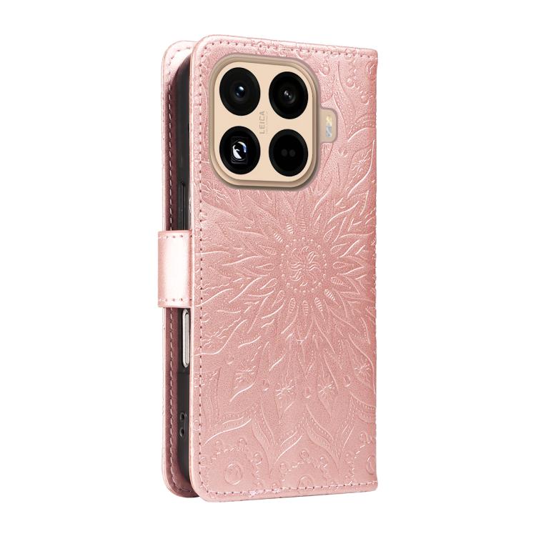 For Xiaomi 15T Pro 5G Embossed Sunflower Pattern Flip Leather Phone Case