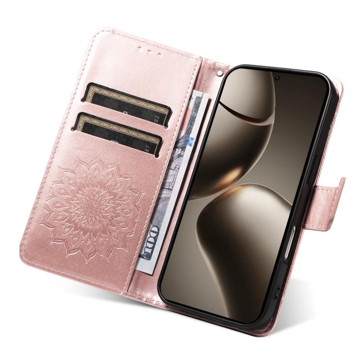 For Xiaomi 15T Pro 5G Embossed Sunflower Pattern Flip Leather Phone Case