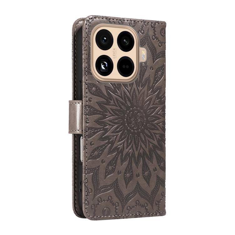 For Xiaomi 15T Pro 5G Embossed Sunflower Pattern Flip Leather Phone Case